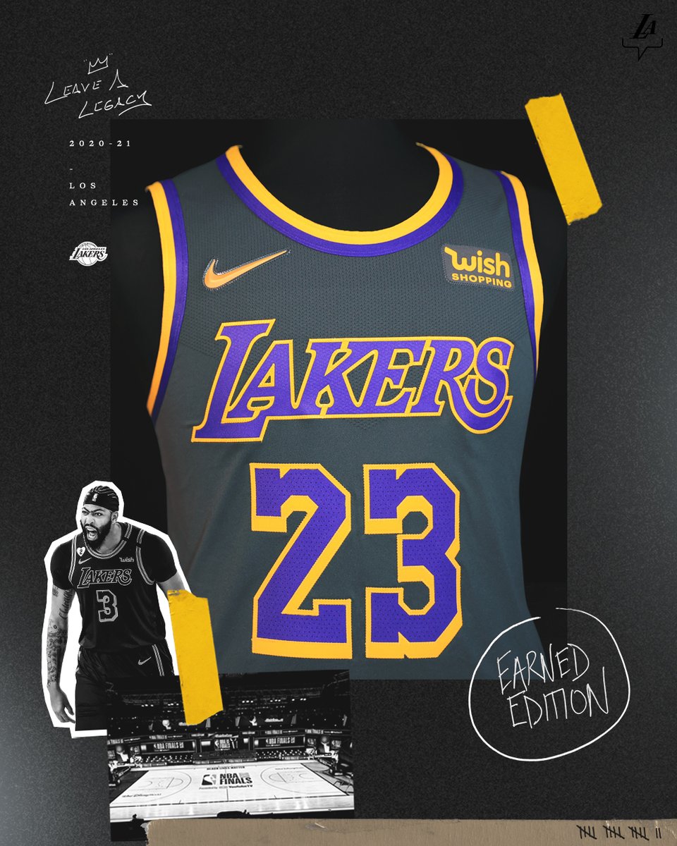 lakers grey jersey 2021