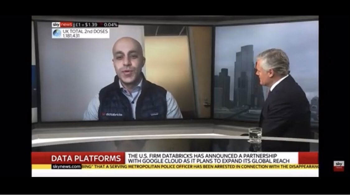 AnneCcileBoin's tweet image. Super excited to see Ali Ghodsi on @SkyNews this morning talking about @databricks latest announcements! #lakehouse #databricks