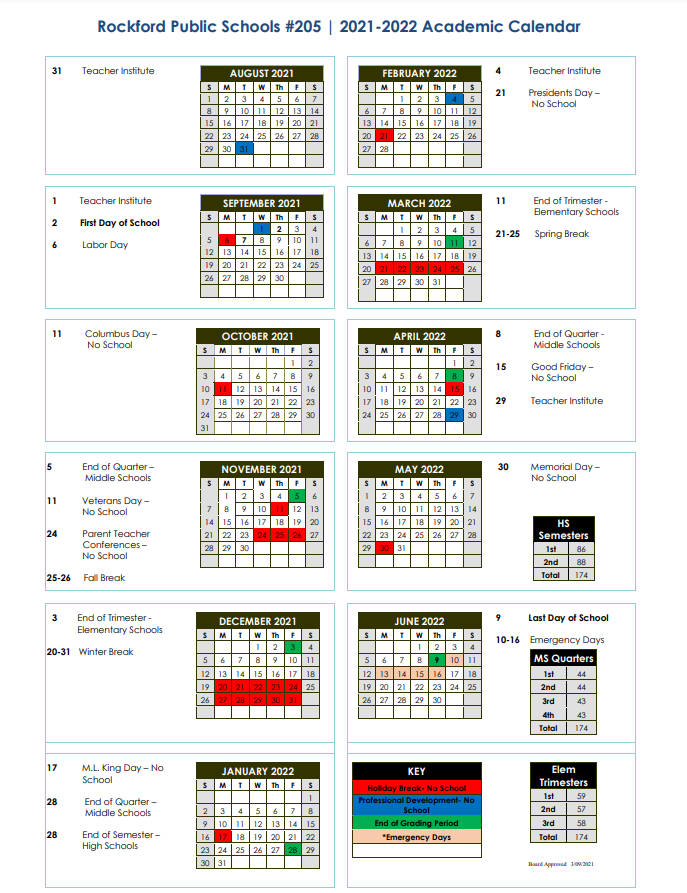 Rps205 2022 2023 Academic Calendar - February 2022 Calendar