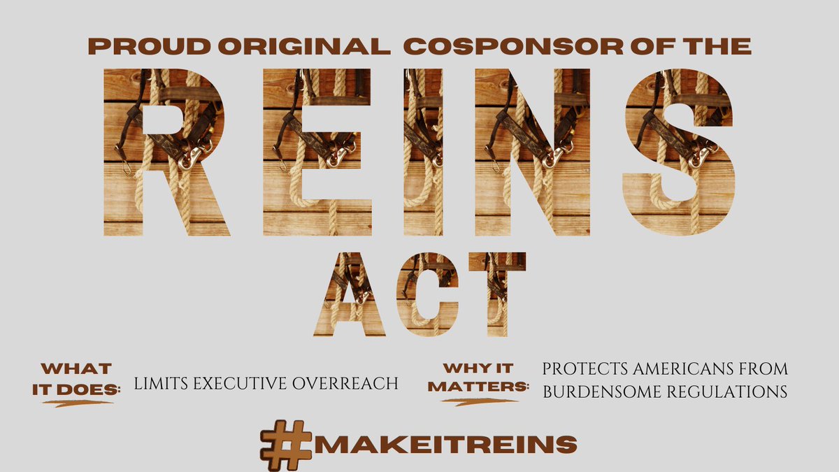 DebbieLesko's tweet image. I am proud to be an original cosponsor of @RepKatCammack's REINS Act to prevent executive overreach in the legislative and rulemaking process and restore accountability by curbing the power of unelected bureaucrats. #makeitreins