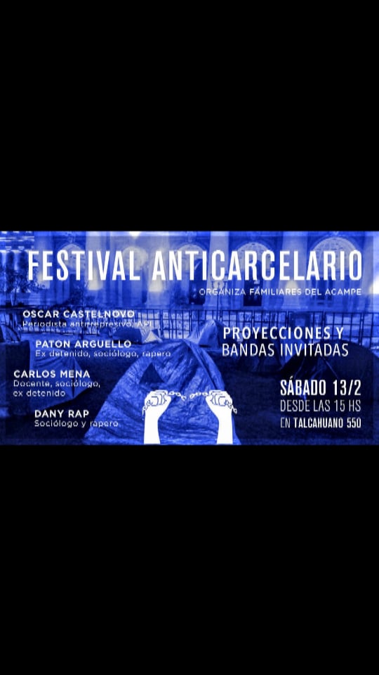 IslaPaton's tweet photo. A un mes y trece días de aquel 1/2, familiares que acampamos frente a la corte suprema,llevaremos adelante como modo de visibilizacion, el festival anticarcelario, en lo cual dentro de ese marco  anticarcelario 🇦🇷❤👊 https://t.co/ALSycTP6n4