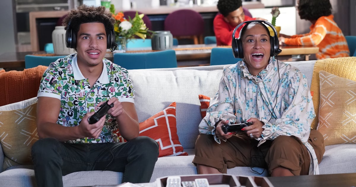 Poppy Cardigans, Printed Sweaters - We ID'd All These Clothes From Black-ish Season 7: Anyone who has seen ABC's Black-ish knows and loves the way current day sociopolitical issues are expressed through a mix of family life norms and comedic style (think… dlvr.it/RvNRYV