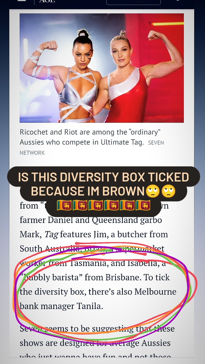 taniladesilva's tweet photo. Hey @theage is diversity another way of saying token brown guy? 🤔🤔 Curious, asking for a friend.
@Channel7 https://t.co/kT9KkesL0N