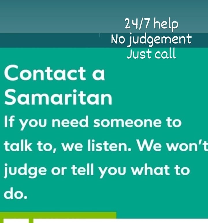 Remember that  @samaritans offers 24/7 telephone support on 116 123. If you are feeling unsafe and wondering who might help you, they are there.Or call a pal. Or tell a colleague. You don't have to be on your own with this.6/