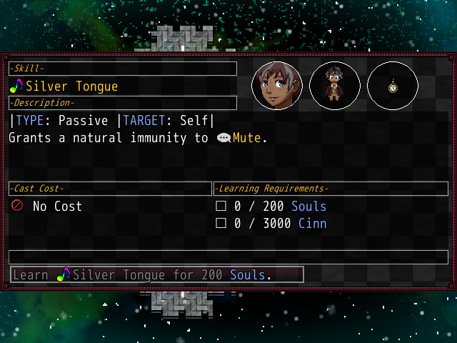 TNB_Development's tweet photo. After a long time of silence we're finally back at it.
We're currently overhauling the Soul Grid, improving the overall look of the skill learning windows.

#pixelart #rpgmaker #indiedev #thenovabloodline https://t.co/n7ZZYokVTP
