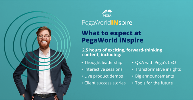 jeffdibartolo's tweet photo. Registration for #PegaWorld iNspire is now open! Get a sneak peek at what's in store for our flagship event and save your spot, today. https://t.co/3t3bfhhSHl https://t.co/Jph7Eee7cG