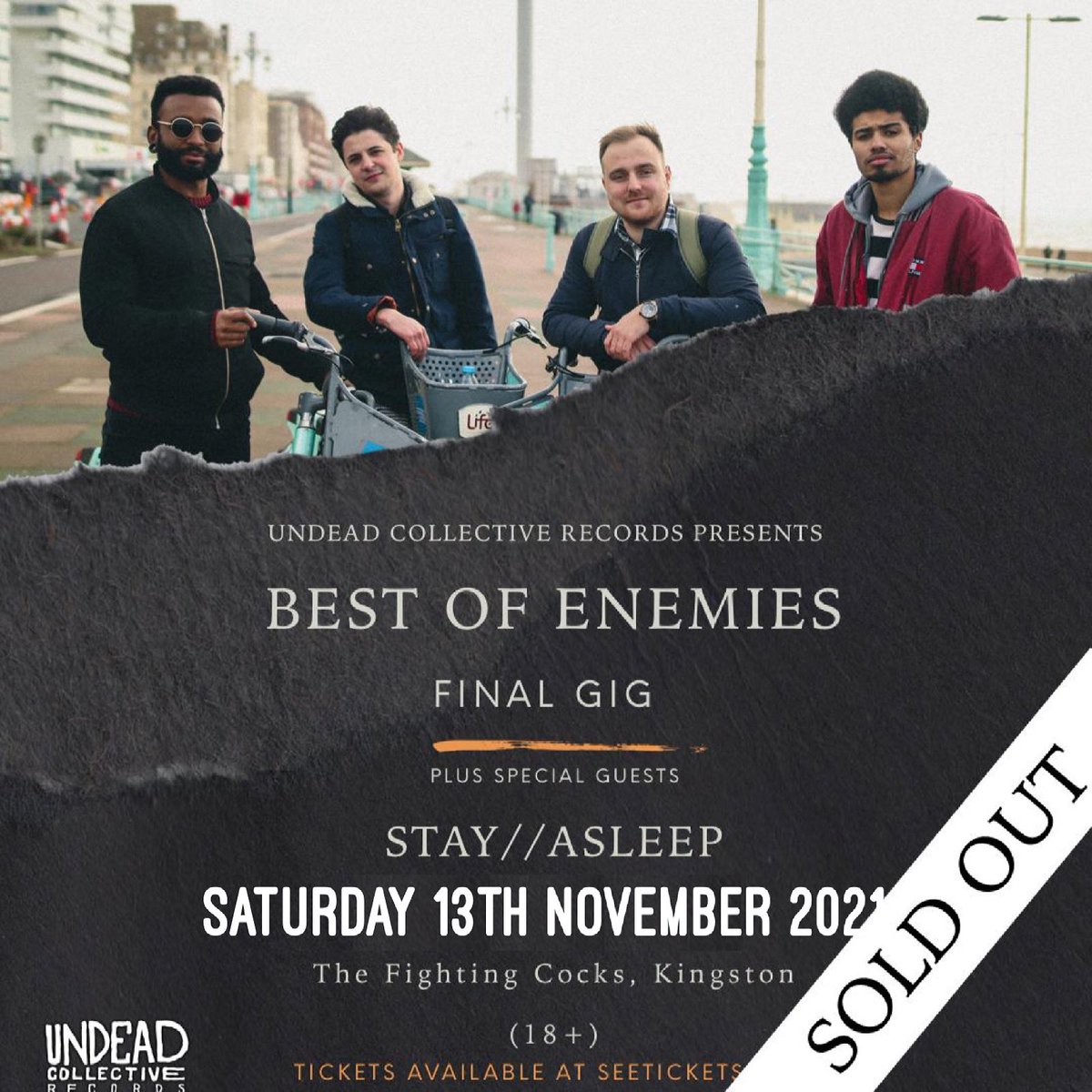 HERE WE GO!

Saturday 13th of November - our final gig. It’s sold out so we’ll see you lucky buggers then. 

Peace and love x