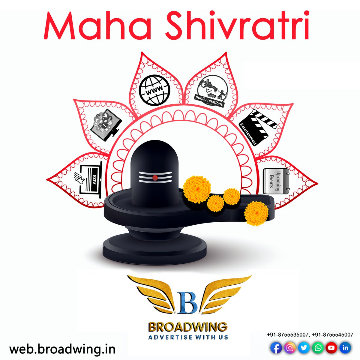 broadwing_in's tweet photo. Happy Mahashivratri 
#electionsmscallservies #voicecallservies #broadiwnggraphicdesing #Election2021 #googlwadwords #publicrelationsagency #bestdigitalmarketingcompany #appdevelopment #advertising #broadwing #HappyMahaShivratri #shivshakti #publicrelations #digitalmarketing #ads https://t.co/zkWOm2TqRx
