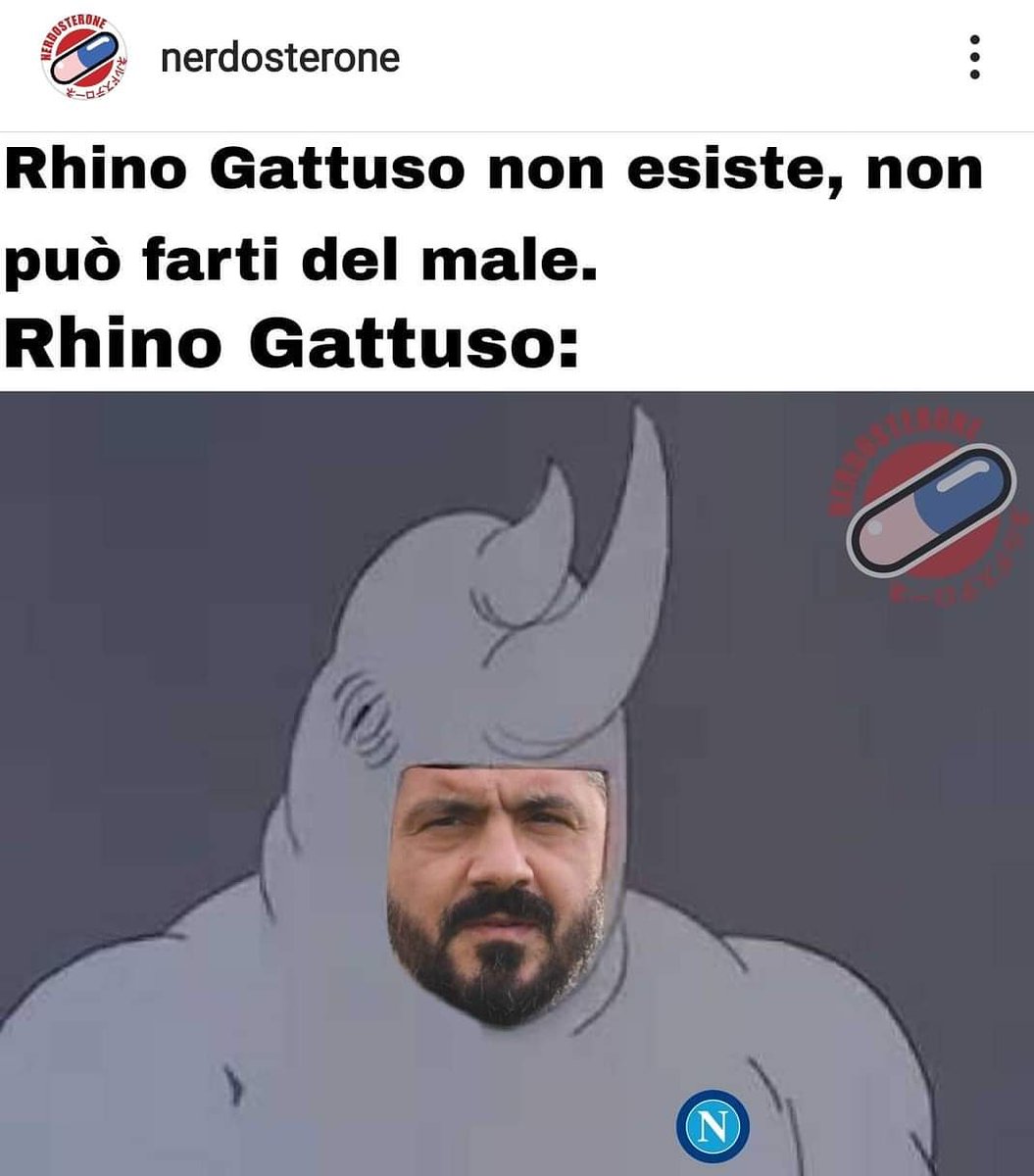 SupereroiM's tweet photo. #RinoGattuso e il #GiocoDiParole con #Rhino, il #cattivo di #Spiderman.
#Calcio #Sport #Napoli
#AngoloIronico
#SupereroiMagazine https://t.co/qEjDx261Gk