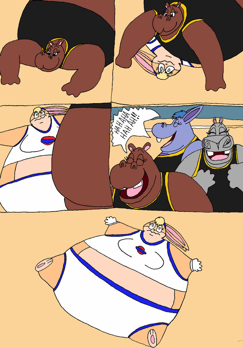 ØªÙˆÙŠØªØ± Ginzo25 Ø¹Ù„Ù‰ ØªÙˆÙŠØªØ± Since I Been Seeing Lola Bunny Stuff I Think I Would Like To Show My Comic Commission I Made Whit The Inflation Scene In Space Jam Whit