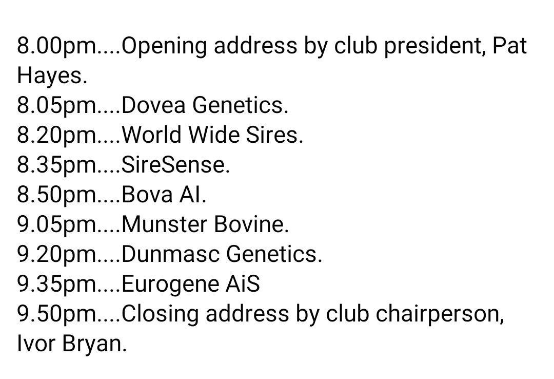 The club's annual ai night takes place on our Facbook page tonight at 8pm
👇
facebook.com/Cork-Holstein-…