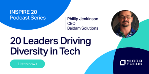 MicroFocus's tweet photo. Meet Phillip Jenkinson, CEO #Baidam Solution. @Comms_Sarah introduces another fantastic CSR @MicroFocus #INSPIRE 20 Podcast in her latest #TeamMicroFocus blogpost https://t.co/mfTKQi7Jys https://t.co/PI2KMDKZaM