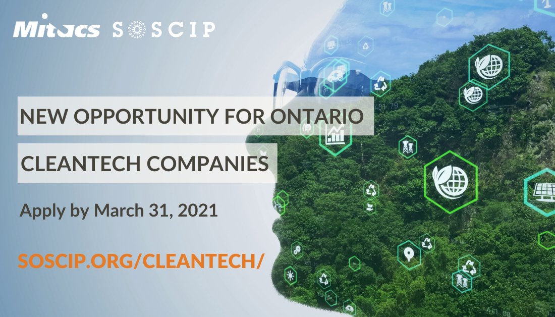 Three weeks left for the <a href="/Mitacs/">Mitacs</a> <a href="/SOSCIP_Research/">SOSCIP Research</a> #Cleantech call. Get access to #HPC for free and funding support to #power you #cleantech innovation with #AI and digital technologies. #FOMO? Contact <a href="/Laura_AITech/">Laura Yu</a> about your project. More info 👉soscip.org/cleantech