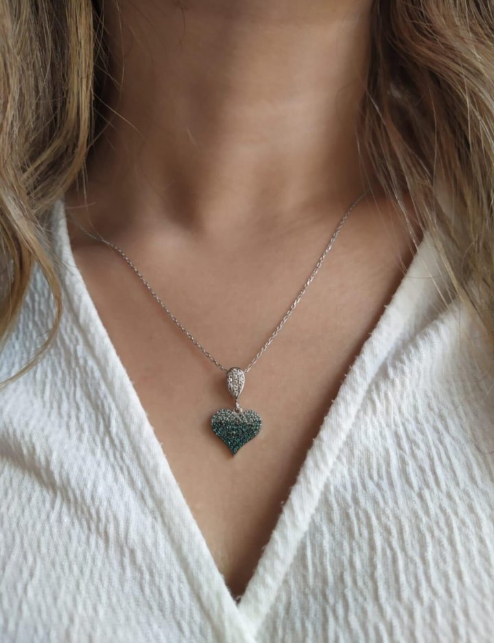 925 Ayar Kalpli Zümrüt Kolye 💚