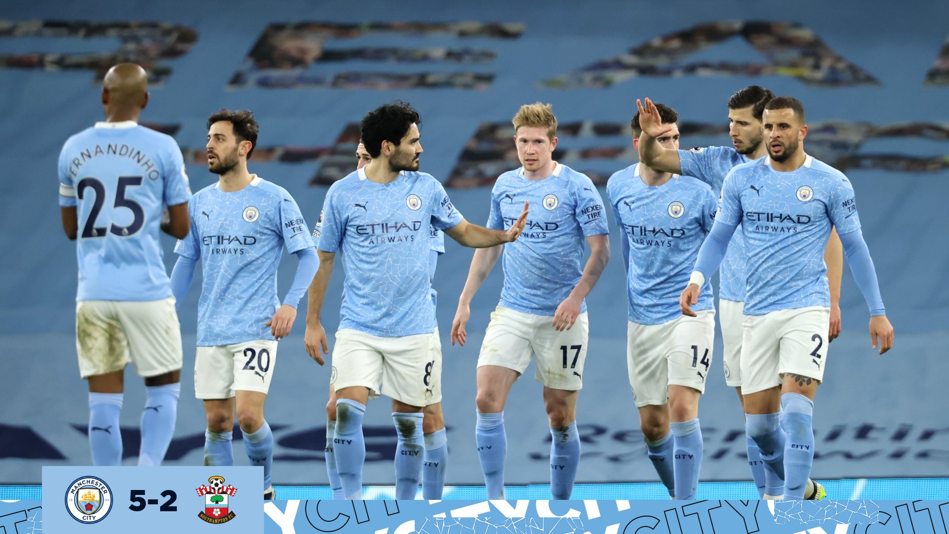 Manchester City goleó al Southampton y estira la diferencia como  líder de la Premier League