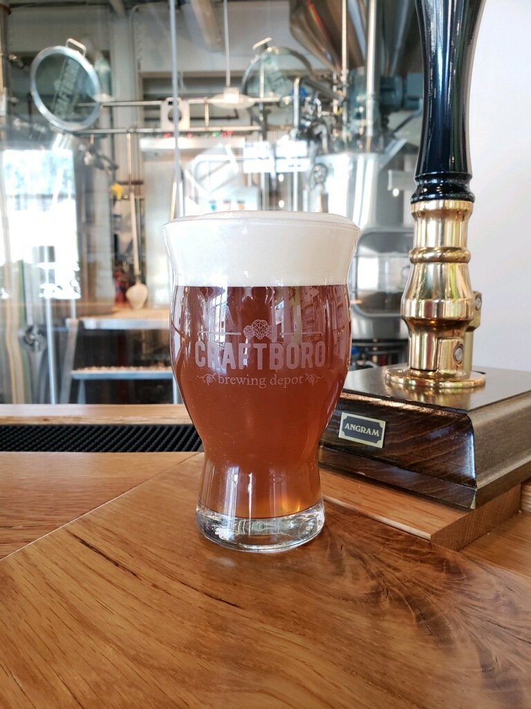 Luthier Mild Ale...on cask! Mild Ale was a "session" beer WAY before that was a thing.  And at Craftboro we have it served the traditional way, pumped right from a cask. If you are longing for the Isles, come get your fix! #mildale #caskale