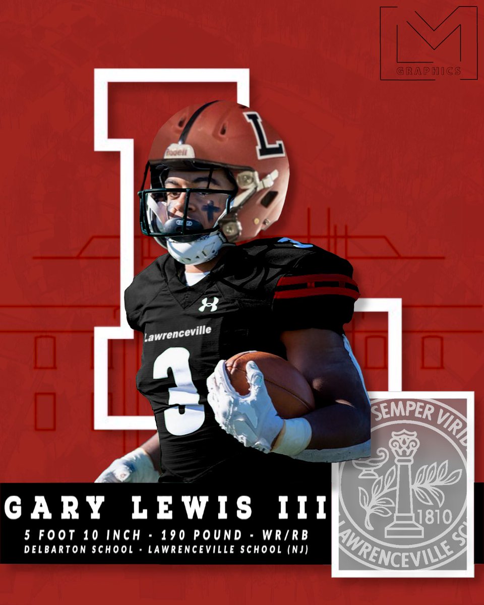 garyslewis24's tweet photo. The Lawrenceville School Class of 2022‼️⚫️🔴 #unfinishedbusiness 
@LvilleBigRedFB @ryanwpatti @ShawnB_247 https://t.co/tn4ztih69l