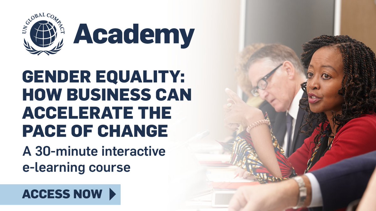 #GenderEquality is a foundation for a prosperous and sustainable world. But currently, it will take 257 years to close the economic gender gap.
 
Learn how your company can take action with the new UN <a href="/globalcompact/">UN Global Compact</a> Academy🎓 on-demand course: info.unglobalcompact.org/genderequality