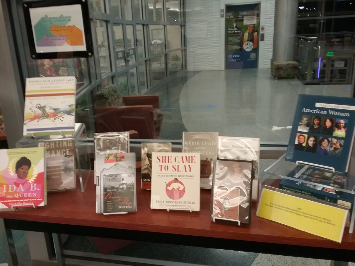 CCBCLibrary's tweet image. Check out our display at CCBC Catonsville for women's history month!