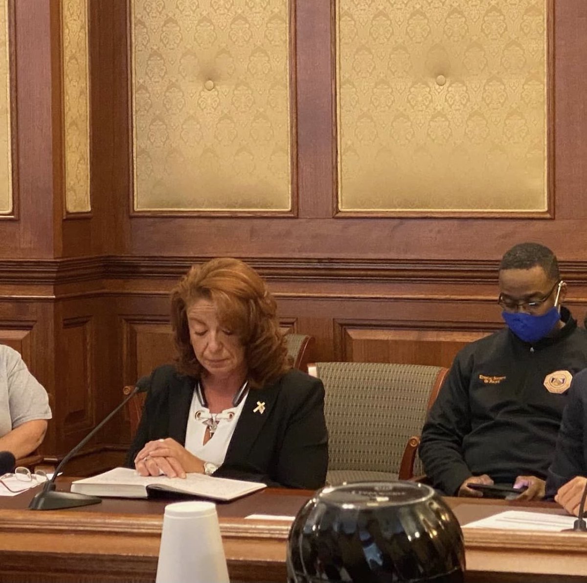 Honoring the legacy of #DavidDorn   - Ann Dorn, widow of retired @SLMPD Police Captain David Dorn, testifies on a bill to rename a road in #STL “Captain David Dorn Memorial Highway” . @ESOP_STL @HthrTylr https://t.co/3KQEoFjdOI