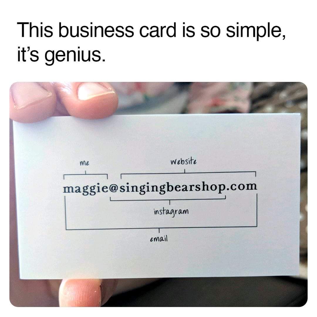 BcfChaima's tweet photo. [Créativité]

La simplicité, c'est l'art de la perfection. 

#Creativity #BusinessCard https://t.co/rhXOx7uVda
