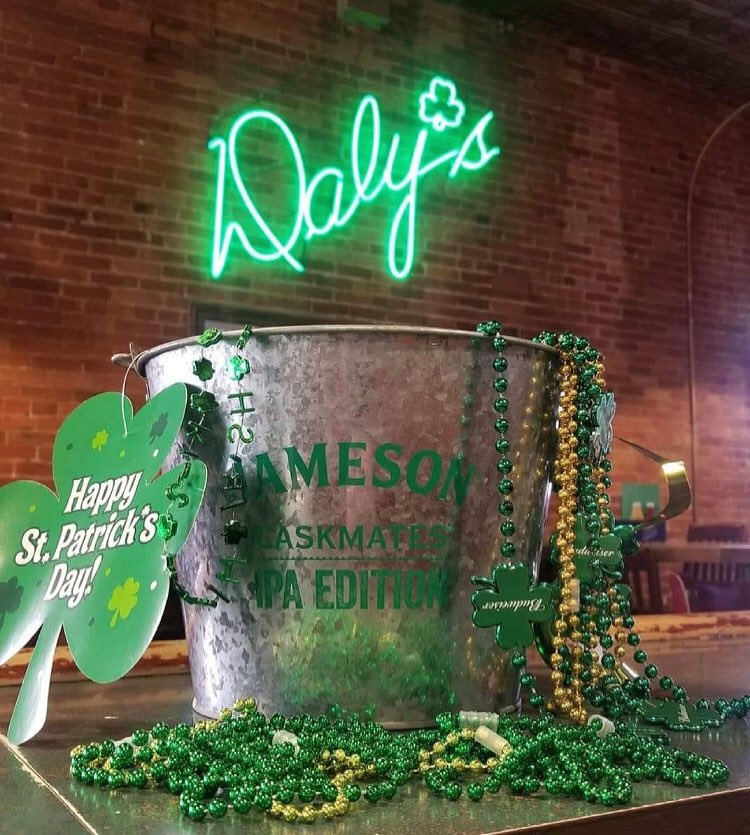 💚💚💚 1 week away💚💚💚
🍀🍀 Open at 8am with Kegs and Eggs till 11
💚💚 Our St. Patrick's day food menu 11am-10pm along with Reuben Eggrolls, Reuben Pizza, Reuben Pierogies 
🍀🍀 Green Beer, Shot and Beer Specials