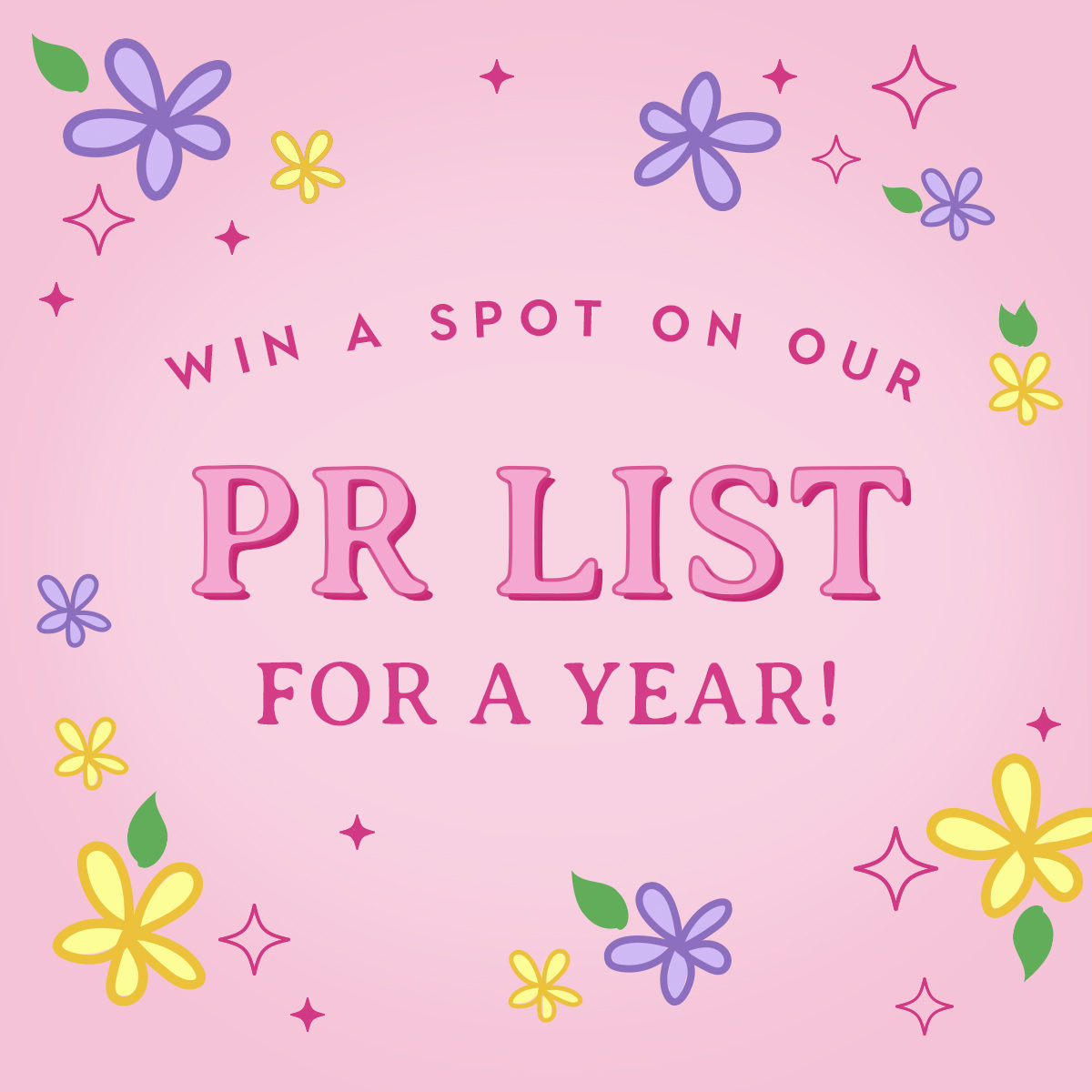 ColourPop Cosmetics on Twitter: "🌸📣INSTAGRAM #GIVEAWAY 📣🌸 Today, on Instagram, we're giving away 1 spot on our PR LIST for 1 WHOLE YEAR ‼️ Visit our IG for details on how