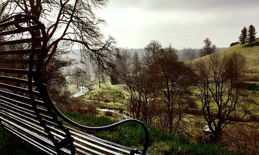 Castlehilldevon's tweet image. One of the many viewing benches to enjoy the vistas. This bench resides near the statue 'Pan' and looks out across Ugley Bridge - pick up a leaflet when you enter the garden to help navigate and locate all the best spots! 

#devongardens #historicgardens #englishgardens