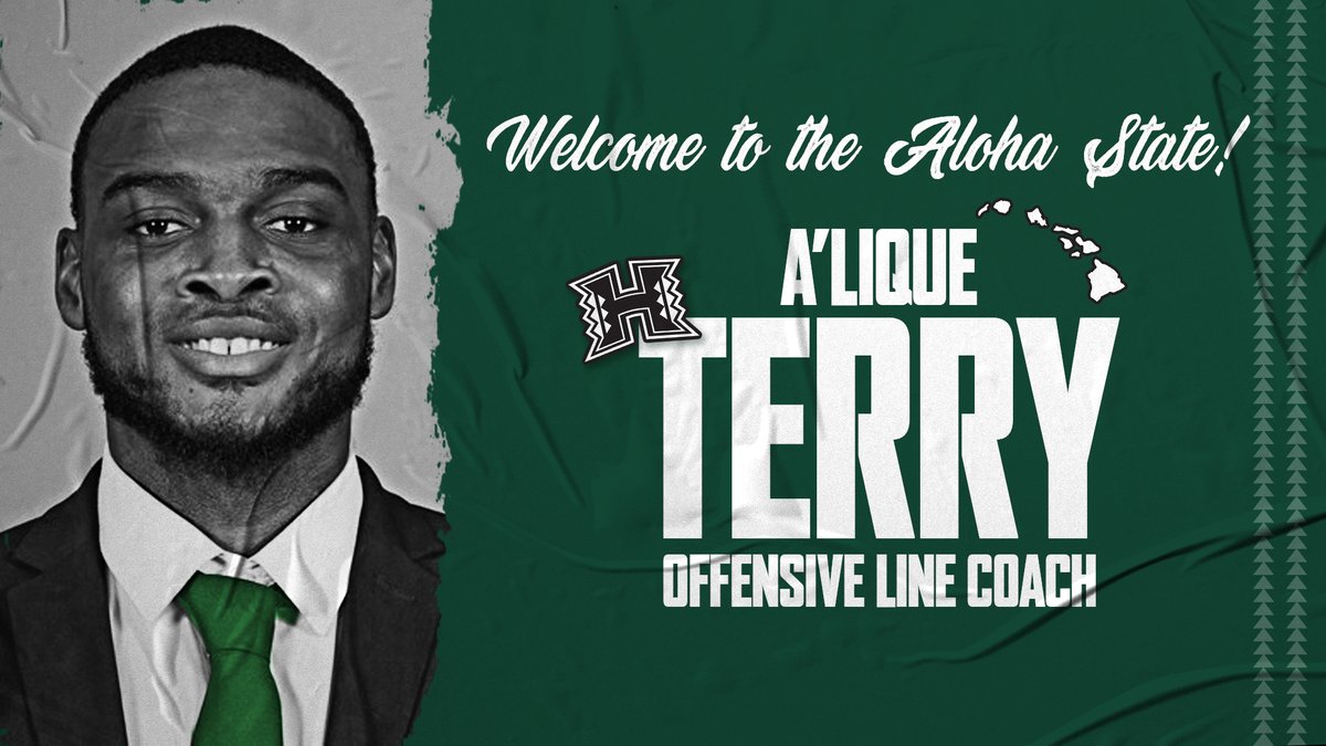 Hawaii Football (@hawaiifootball) on Twitter photo Welcome to the Hawai‘i Football Family, Coach <a href="/105CoachTerry/">A'lique Terry</a>!
🔗 ow.ly/XmiX50DUQoE
#HawaiiFB 🌈🏈 #WinEveryDay Welcome to the Hawai‘i Football Family, Coach <a href="/105CoachTerry/">A'lique Terry</a>!
🔗 ow.ly/XmiX50DUQoE
#HawaiiFB 🌈🏈 #WinEveryDay