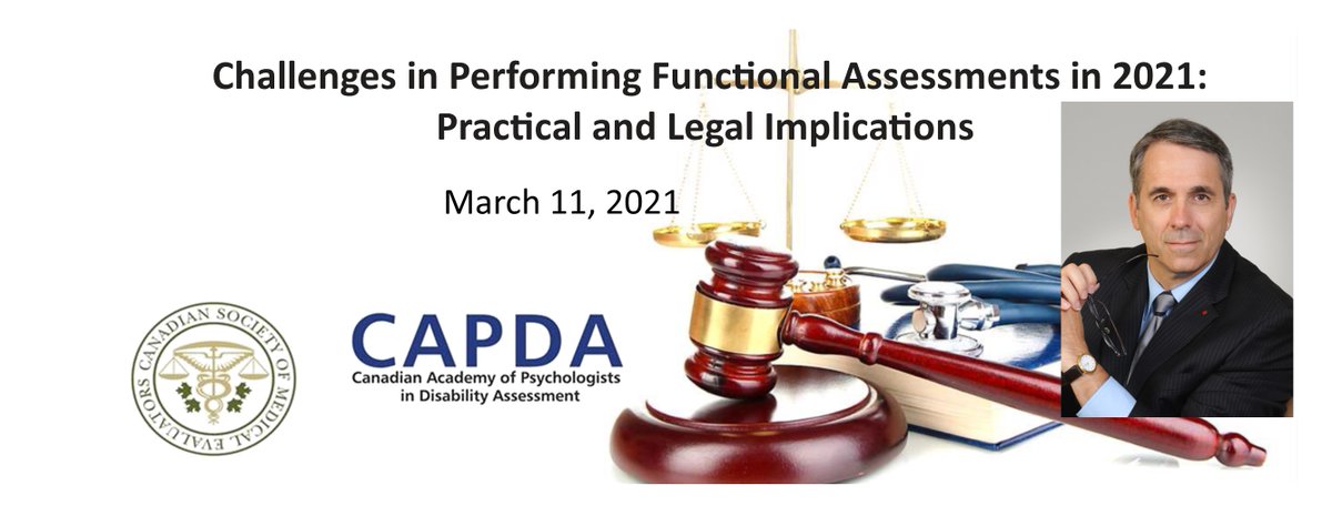 boslaw_ca's tweet photo. David will be one of the featured speakers at a CSME (Canadian Society of Medical Evaluators) webinar on March 11, 2021, on “Challenges in Performing Functional Assessments in 2021: Practical and Legal Implications”. https://t.co/alsaPolw99