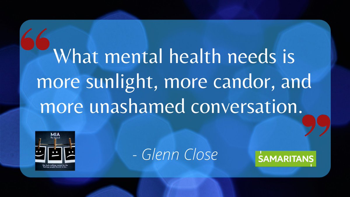 MiaTheMusical1's tweet photo. Some unashamed conversation is DEFINITELY NEEDED!!
Thank you Glenn Close! 😊

#MiaTheMusical21
#MusicalTheatre #musical #theatre #performingarts #actor #actress #actinglife #mentalhealthmatters #mentalhealthawareness #entertainment #westend #showtime https://t.co/KbcHECjyM5