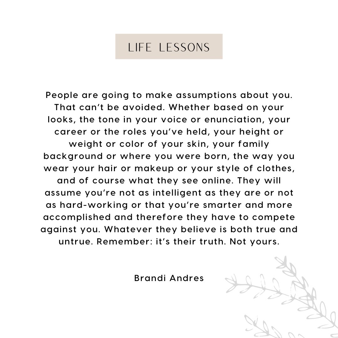 When we’re judged or when others make assumptions on who we are from a single conversation, it can hurt. And that’s ok.