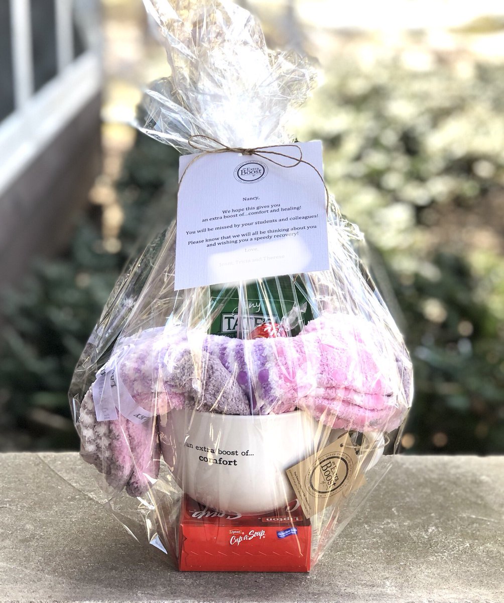 AnExtraBoostOf_'s tweet photo. @TatesBakeShop, your delicious and cute little bags of cookies are a perfect &amp; important part of my “an extra boost of... comfort mugs” going to someone battling cancer! https://t.co/tKk9FbnjZz