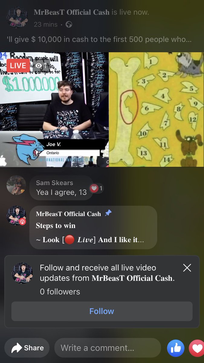 SamSkears's tweet photo. @MrBeast I feel like this is a scam, any comments https://t.co/Fho0GgVJa7