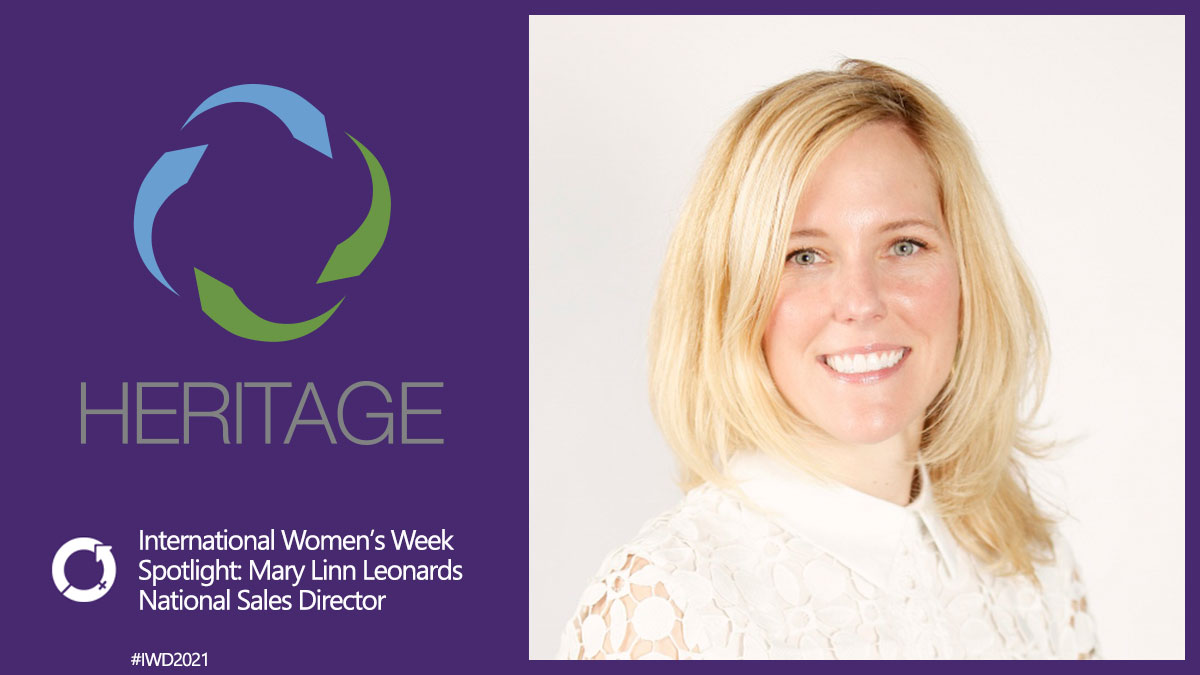 Our second spotlight for #InternationalWomensWeek is our National Sales Director, Mary Linn Leonards. In our interview she shares a big challenge she faced in her career and advice for upcoming leaders. Read here: heritage-enviro.com/intl-womens-we… #internationalwomensday #womeninleadership