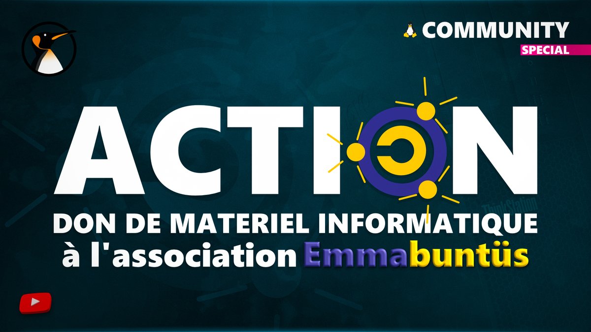 _adriend_'s tweet image. Don de matériel au collectif @Emmabuntus  : Explications Déroulé ! 
Tout le monde peut offrir une deuxième vie à son matériel informatique ! Particulier ou Professionnel !

youtube.com/watch?v=Z0ysQI…