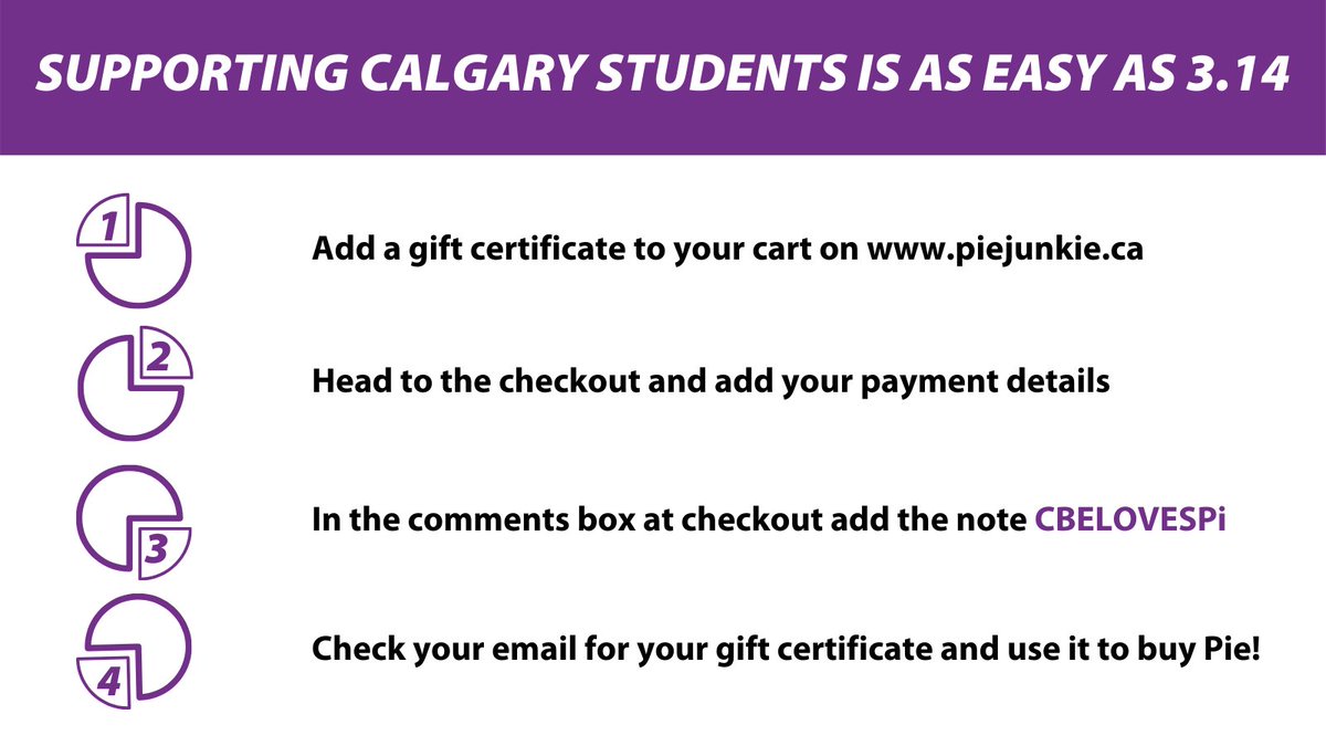 EdMattersYYC's tweet image. Buy a gift certificate this week on the @piejunkieyyc website and add the code CBELOVESPi in the comments section &amp;amp; Pie Junkie will donate 20% of the proceeds of the of sale towards math resources for CBE students in celebration of Pi Day!
Details here: ow.ly/sXEY50DVmtr