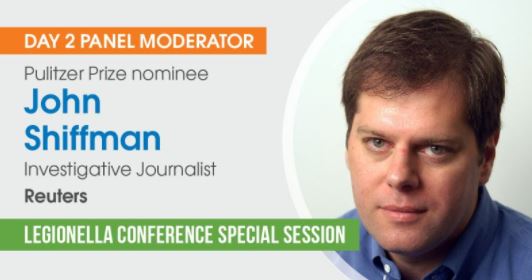 Legionella_Conf's tweet photo. In a few minutes, our live panel is being moderated by Pulitzer Prize nominee, John Shiffman! He is an investigative reporter with @Reuters and was one of the first journalists to report on the risk of #Legionella growth within stagnant water.

Learn more: https://t.co/5rfs3rgvAX https://t.co/YMaJ9amfaf