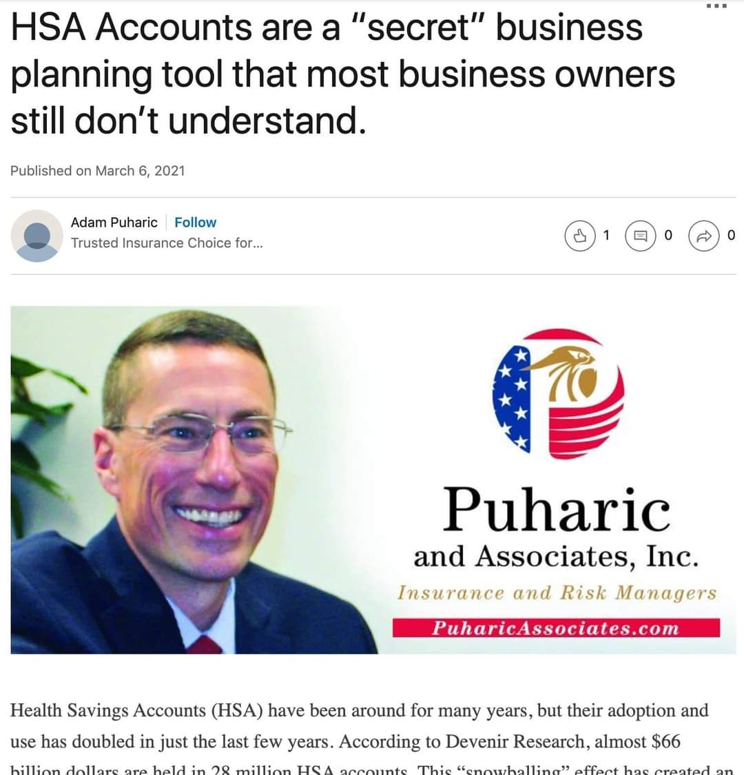 We’ll let you in on a “secret” business planning tool that most business owners still don’t understand. 

linkedin.com/pulse/hsa-acco…

*Posted in partnership with the JSCC 2021 Marketing Campaign*