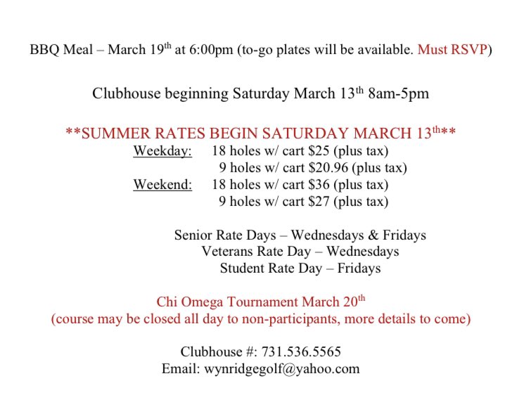 ‼️Attention Members and Guests‼️

Please read the information in the attached photo for updates on what we have coming up this month. 

If you have any questions please contact us on any of our social media platforms, email us, or call us at the clubhouse.