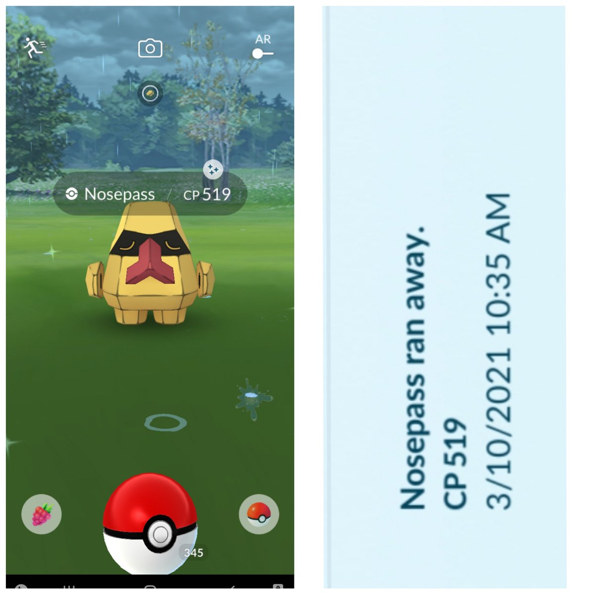 InfiniPRIME's tweet image. #pokemonfail The #gotcha got to it first and did not catch it. 😭