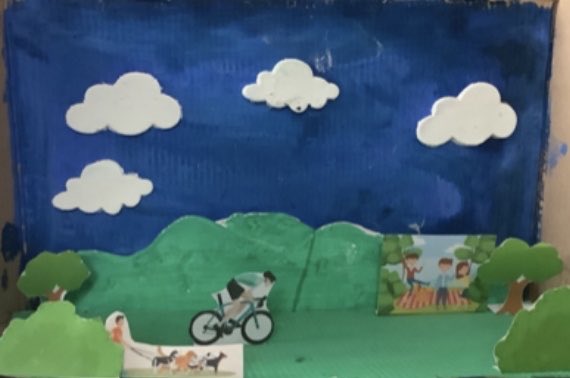 RoadsKeeps's tweet photo. Children’s 3D vision of ⁦@RCycleway⁩ ⁦@northamptonns2⁩ https://t.co/zjlEpJKMjc