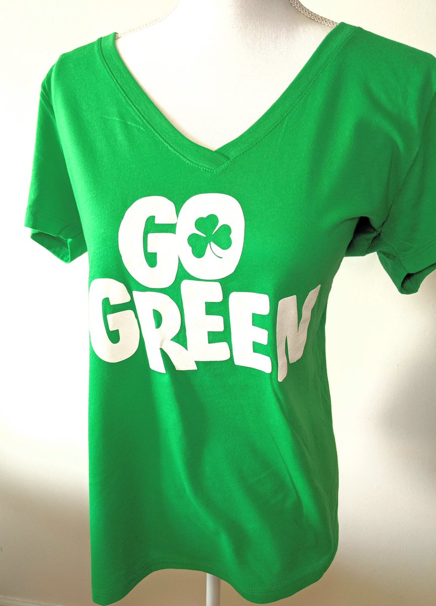 PinkProspect's tweet image. Go Green shirts are listed! Link in bio to shop ☘️💚