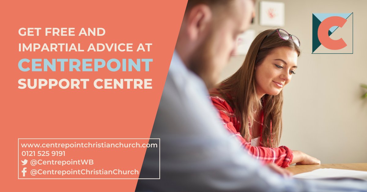 centrepointWB's tweet photo. Visit Centrepoint Support Centre to receive free and impartial advice, guidance and information on welfare benefits, housing, employment, health, debt and budgeting. Book your appointment today https://t.co/SklSpW2O17 https://t.co/dFfYBHh2L8