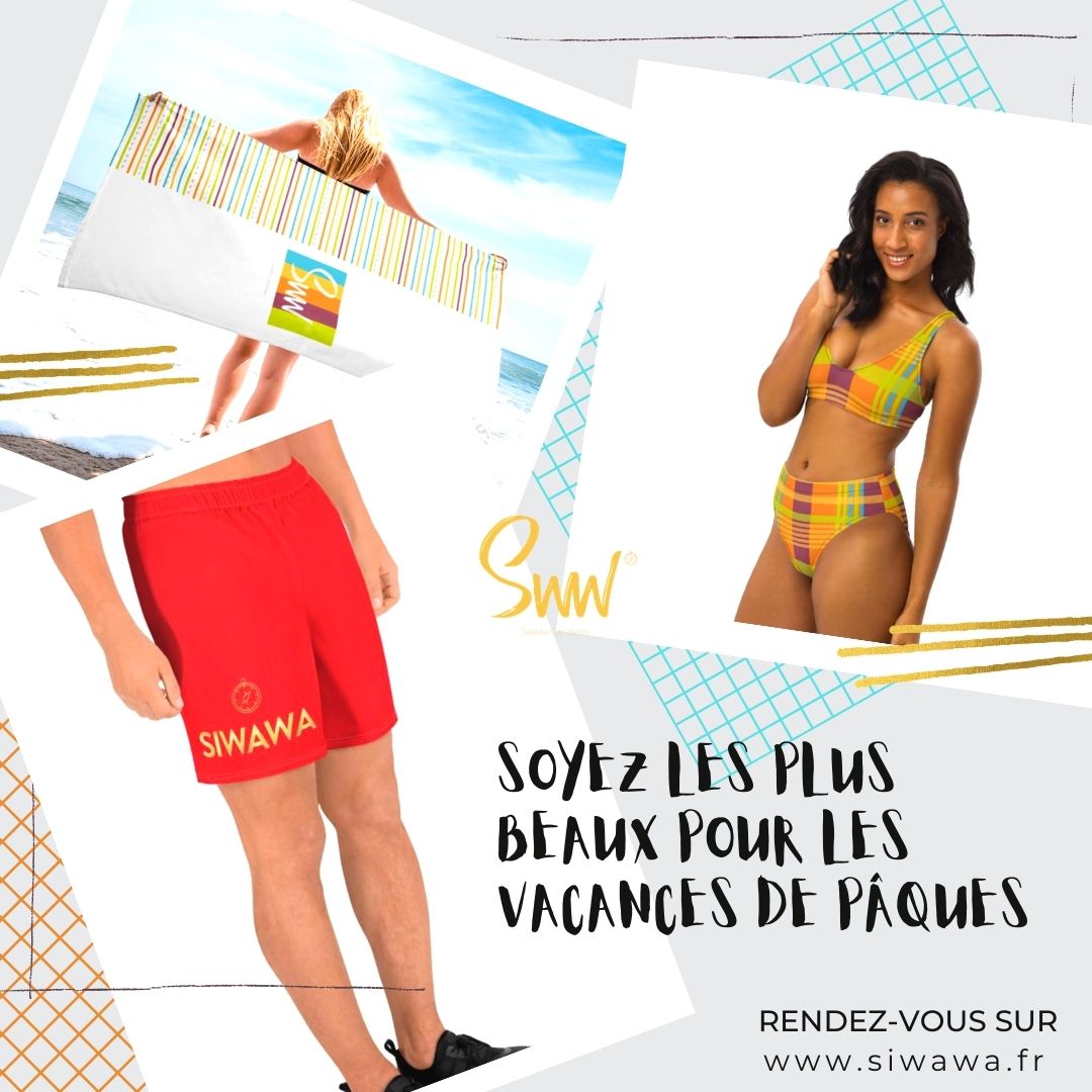 Êtes-vous prêts pour vous faire plaisir avec Siwawa ? Nos maillots de bain et nos serviettes de plage vous attendent sur notre site siwawa.fr pour ces vacances de Pâques !!☺️🛍