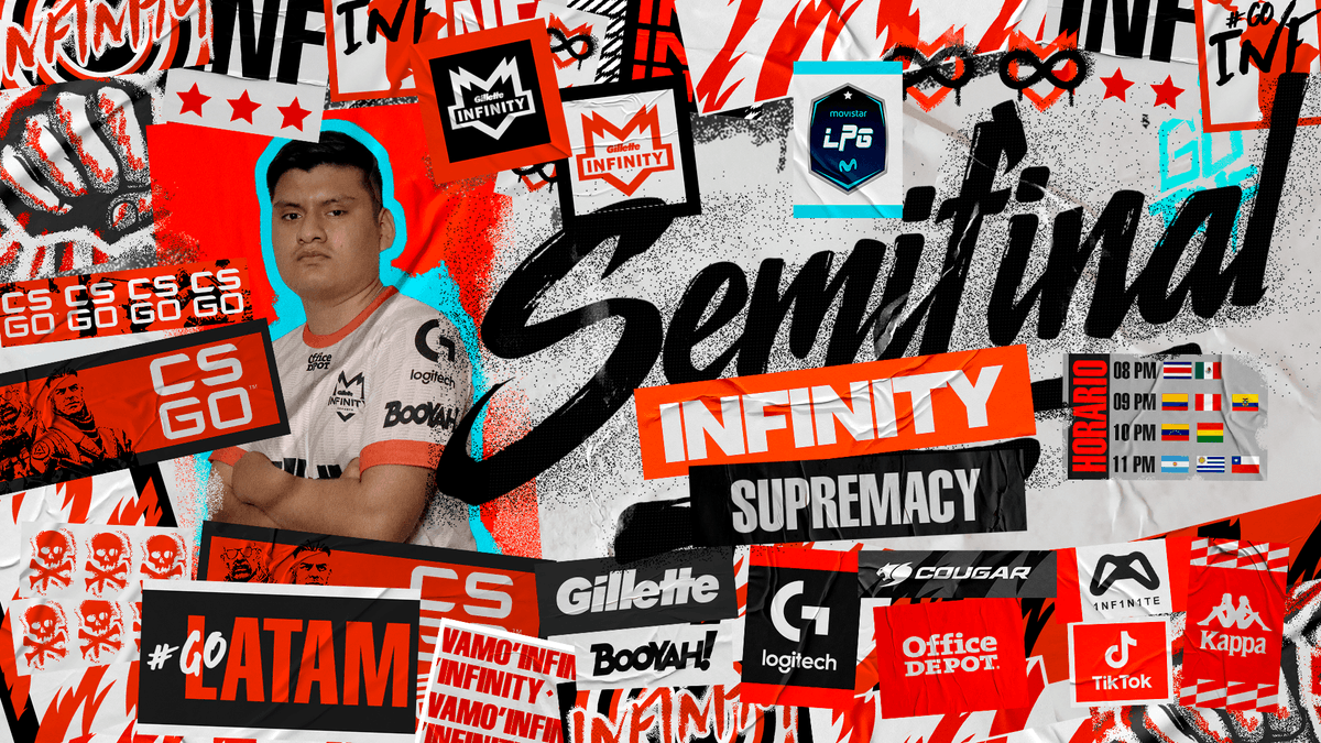 #CSGO 💥 | #MovistarLPG 🔫

Hoy el infinito medirá fuerzas una vez mas en un mejor a 3 contra SUPREMACY en semifinales. Vamos a enseñarles quien manda.

🗺️ Mejor a 3
⚔️ @MovistarLPG 
🆚 <a href="/supremacyggo/">Supremacy Gaming</a> 

¡VAMOS POR LA VICTORIA! #GOINF