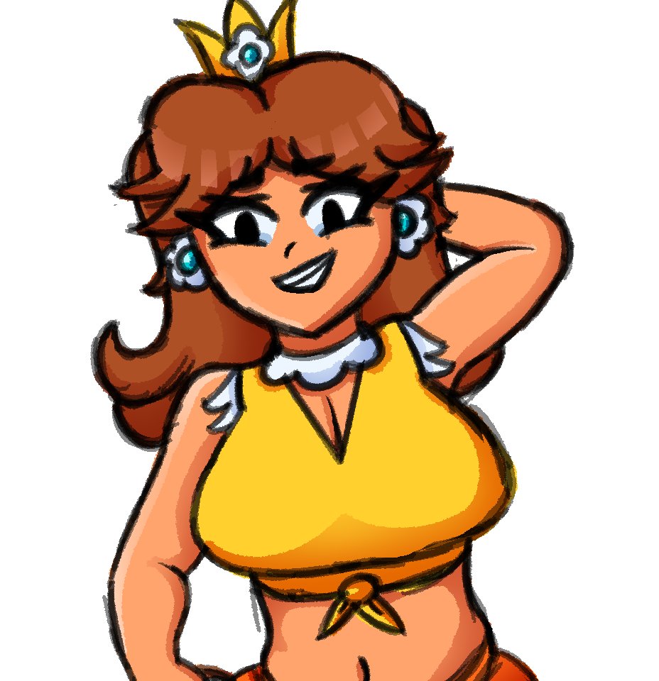 Happy #Mar10Day #MarioDay! I have drawn this picture of Princess Daisy to celebrate cause she pretty cool.

#Art #MarioFanart #PrincessDaisy #MarioDay2021 #Luigi