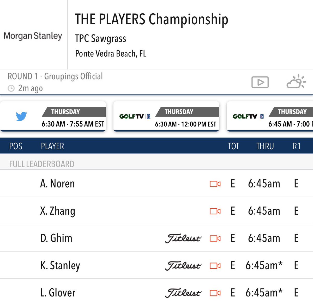 One of my favourite weeks of the year! Don’t miss a minute of @THEPLAYERSChamp we have the call on <a href="/SiriusXMPGATOUR/">SiriusXM PGA TOUR Radio</a> with Players Champion <a href="/MarkRMcCumber/">Mark McCumber</a> <a href="/dennispaulson62/">Dennis Paulson 🇺🇸</a> <a href="/willhaskett/">Will Haskett</a> <a href="/twerme/">Tom Werme</a> <a href="/Fredalbersgolf/">Fred albers</a> and this guy..... we kick it off at 11 AM ET