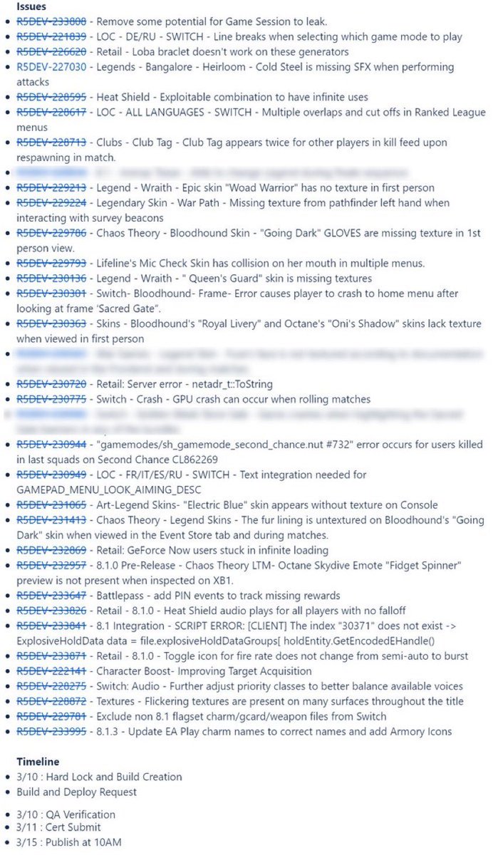 List of bug fixes coming in #ApexLegends hotfix on Monday 🛠

(via <a href="/ChadGrenier/">Chad Grenier</a>)