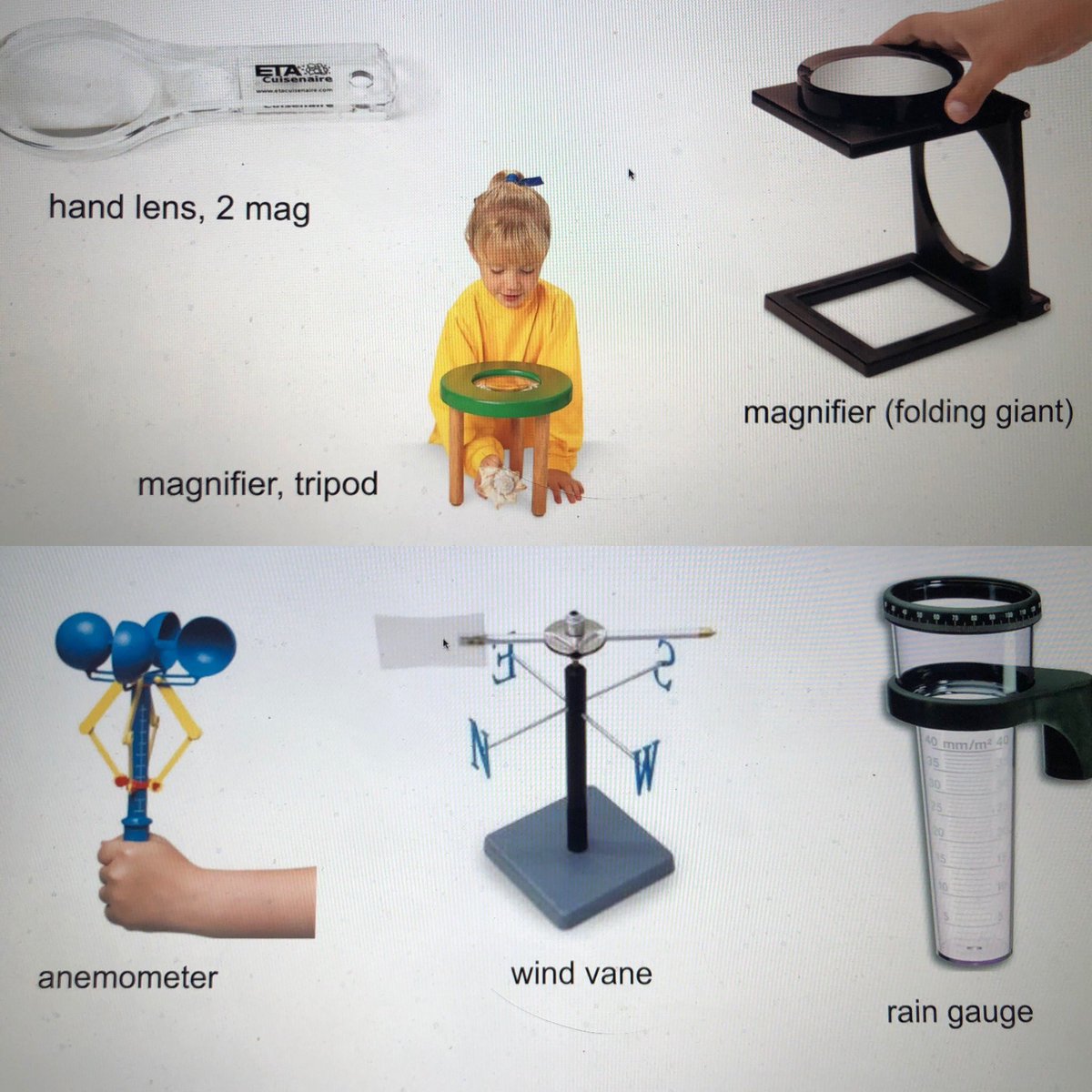 TruLittleBytes's tweet photo. Calling all DISD teachers! Go checkout free scientific tools like these from @disdeec at https://t.co/Fzrg4j5Ia8 Spring weather is here. What great resources to get outside and explore! @EarlyLearningM1 #SpringintoEarlyLearning @jwburchfiel https://t.co/kpc76mKxEB